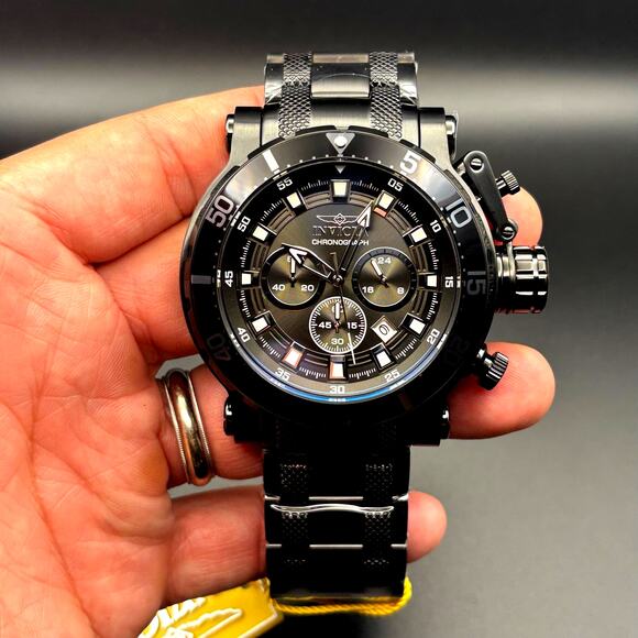 Invicta Coalition Forces 32727 Mens 52mm Black Stainless Chronograph Quartz 100m - Picture 16 of 17